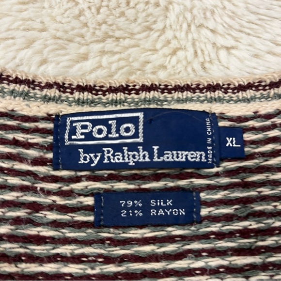 Polo Golf Ralph Lauren | Vintage Sweater Vest | XL | Patterned | Sand Point | - Picture 2 of 4